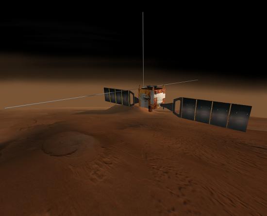 Vue d'artiste de la sonde Mars Express