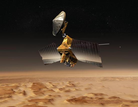 Vue d'artiste de la sonde Mars Reconnaissance Orbiter